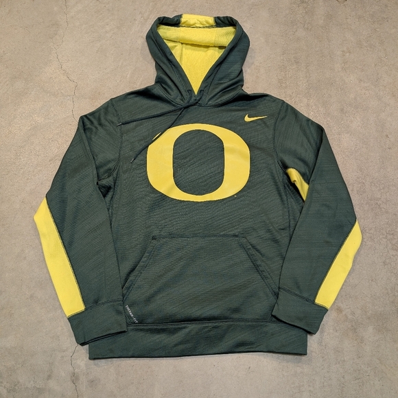 Nike Other - Nike University Of Oregon Ducks Hoodie Mens S Therma Fit